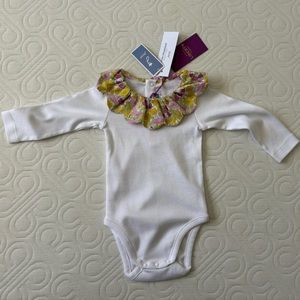Jacadi x Liberty infant onesie - tags on